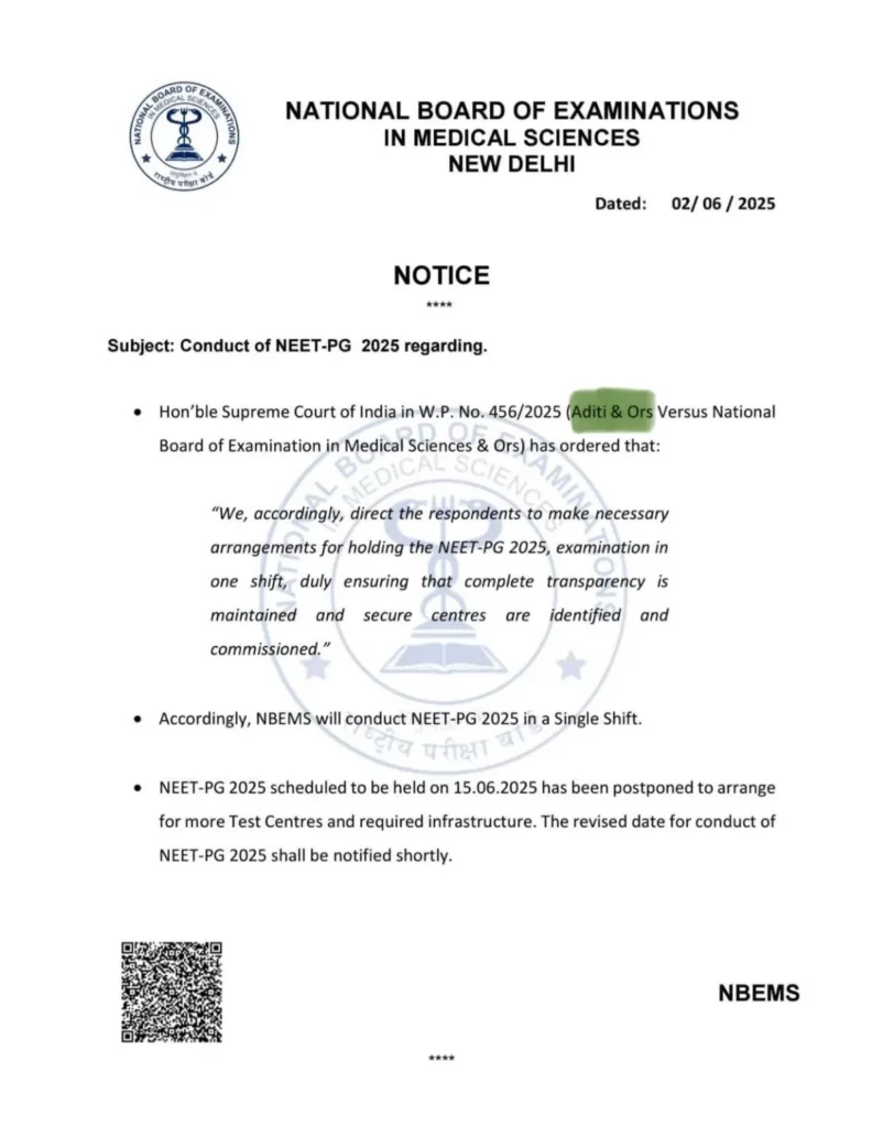 NEET PG की 3 अगस्त को होगी परीक्षा, कोर्ट से मिली NBE को मंजूरी