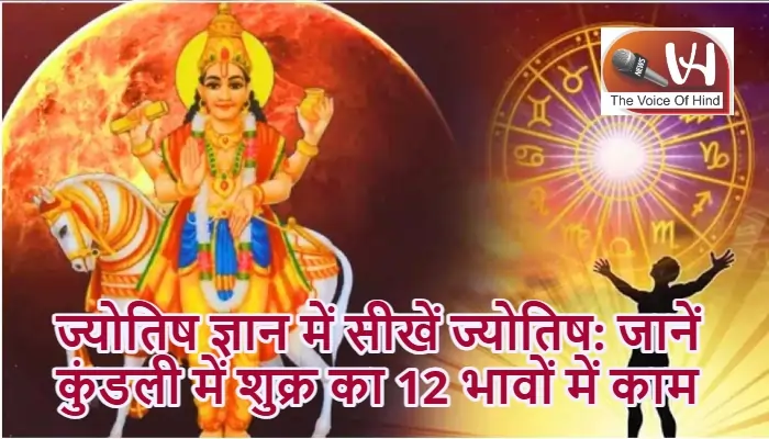 ज्योतिष ज्ञान में सीखें ज्योतिष: जानें कुंडली में शुक्र का 12 भावों में काम