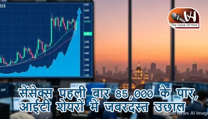 Sensex पहली बार 85,000 के पार, IT शेयरों में जबरदस्त उछाल