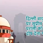 दिल्ली वायु प्रदूषण पर सुप्रीम कोर्ट: पराली को अकेला दोष देना गलत