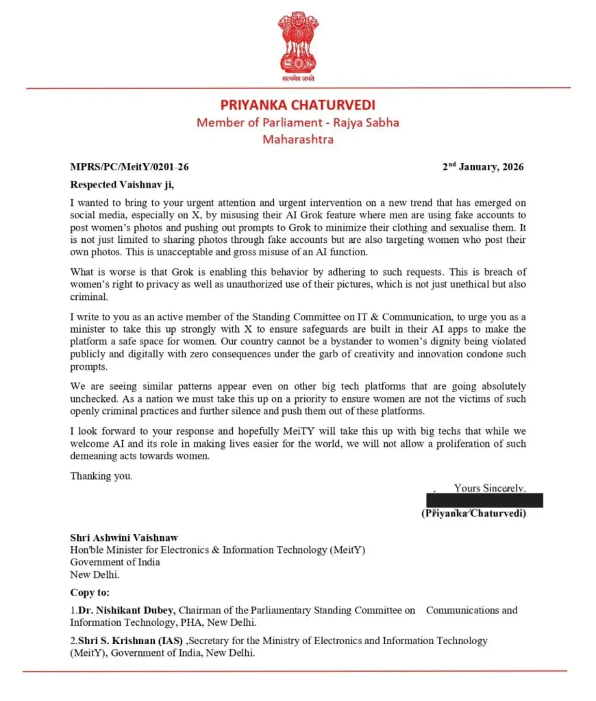 महिलाओं की अश्लील तस्वीरों पर Grok घिरा, X को केंद्र का नोटिस