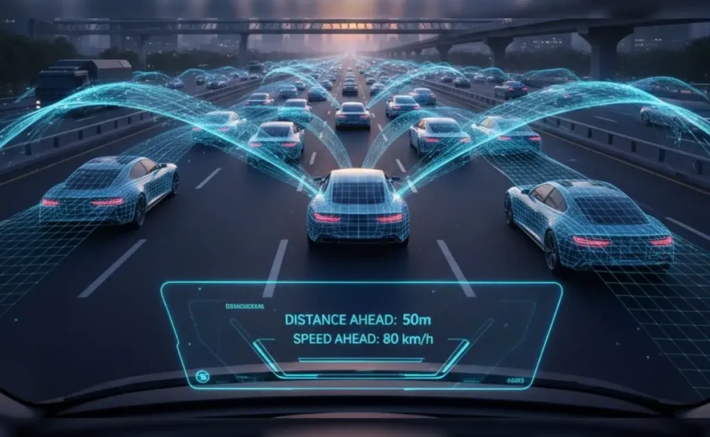 भारत में जल्द ही (V2V) लागू, गाड़ियां करेगी आपस में बात
