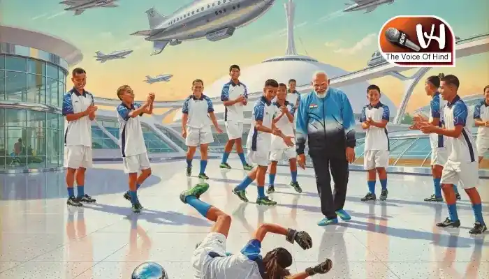 गंगटोक में PM Modi ने युवाओं के साथ खेला फुटबॉल! 