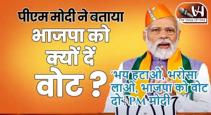 'भय हटाओ, भरोसा लाओ, भाजपा को वोट दो': PM मोदी