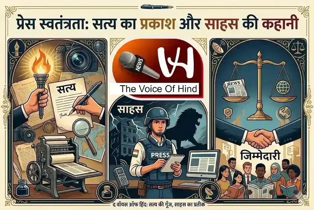 The Voice Of Hind: विश्व प्रेस स्वतंत्रता दिवस पर सच, साहस और जिम्मेदारी