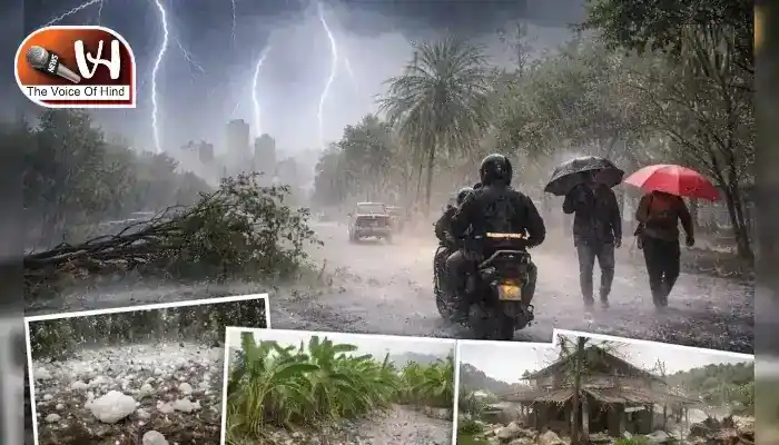 आंधी, बारिश और ओले: मौसम विभाग ने जारी की चेतावनी