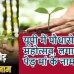 यूपी में पौधारोपण का महोत्सव, लगाए 'एक पेड़ मां के नाम'