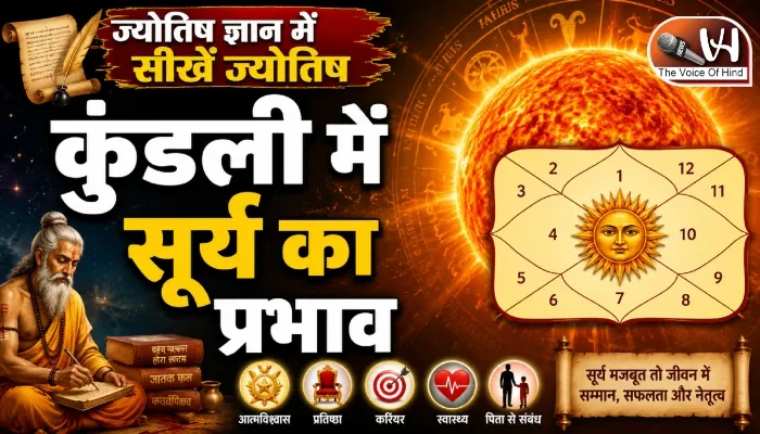 ज्योतिष ज्ञान में सीखें ज्योतिष: कुंडली में सूर्य का प्रभाव