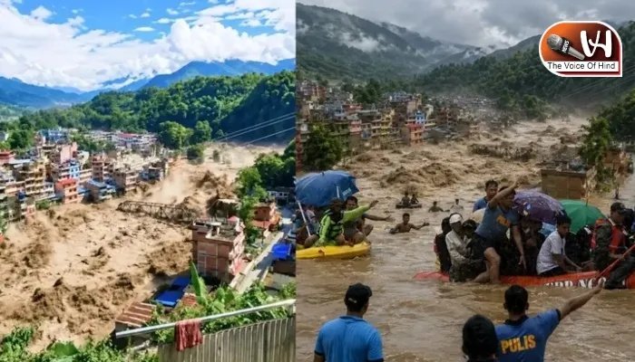 नेपाल में भीषण बाढ़, 105 भारतीय लापता! पीएम है साथ