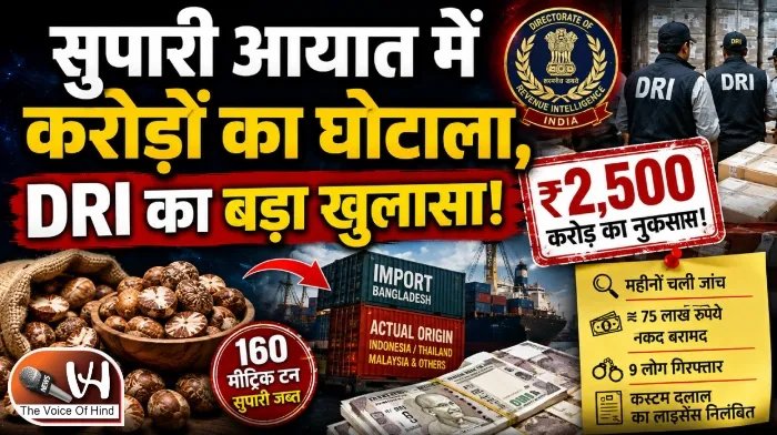 सुपारी आयात में करोड़ों का घोटाला, DRI का बड़ा खुलासा!