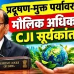 प्रदूषण-मुक्त पर्यावरण मौलिक अधिकार: CJI सूर्यकांत