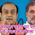 भाजपा का राहुल पर पलटवार- देश में अराजकता फैला रहे